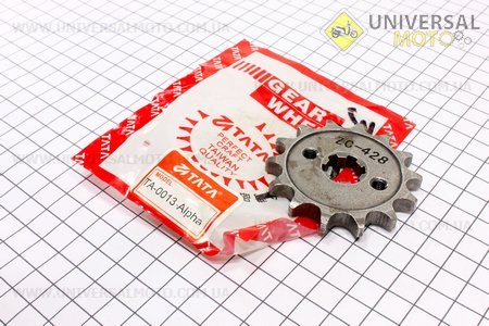 Зірка передня JH - 428H-14T. TATA (Запчастини для мопеда Дельта / UM3185-V22)