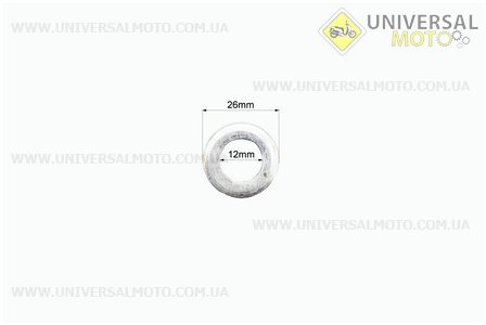 Втулка осі колеса (12x26x26мм). Китай (Запчастини для мопеда Дельта / UM3185-V58)