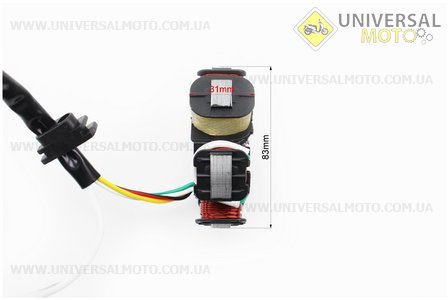 Статор магнето (генератора) (6 котушок "5 проводів"). TMMP (Запчастини для мопеда Дельта / UM3186-V05)