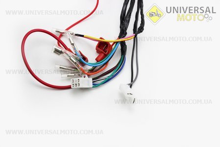 Проводка центральная (с тахометром) 7фишек у руля. Китай (Мопед Viper Delta / UM3186-V54)