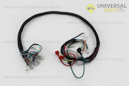 Проводка центральная (с тахометром) 7фишек у руля. Китай (Мопед Viper Delta / UM3186-V54)