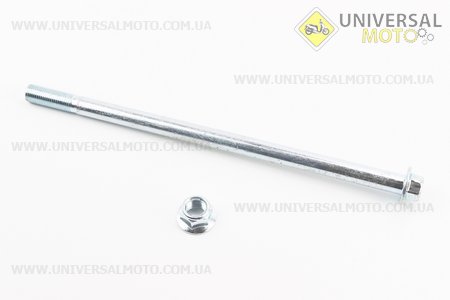 Вісь заднього колеса d12мм; L240мм + гайка. Китай (Запчастини для мопеда Дельта / UM3187-V09)