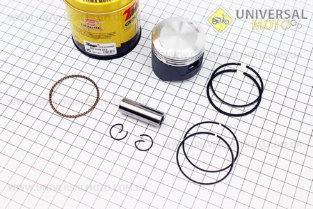 Поршень, палец, кольца комплект 70см3 47мм STD (тефлоновое покрытие) (палец 13мм). TMMP (Мопед Viper Delta / UM3187-V67)