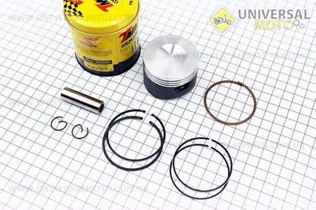 Поршневий комплект (поршень, кільця, палець) 110см.куб. 52,4мм STD (палець 13мм) тефлонове покриття. TMMP (Запчастини для мопеда Дельта / UM3187-V68)