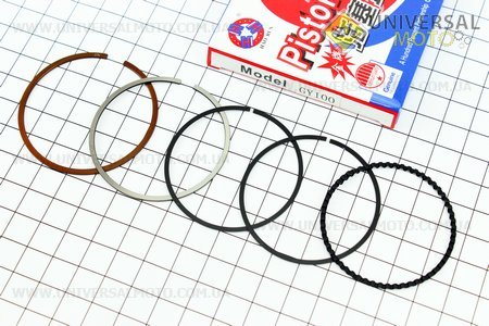 Кільця поршневі 100см.куб. 50мм STD. HAORUN (Запчастини до 4Т скутера / UM3188-V02)