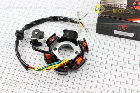 Статор магнето (на 6 катушки). B-cycle (Мопед Viper Delta / UM3188-V29)