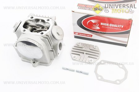 Головка циліндра + клапана + розподільний вал + кришки в зборі 70см.куб. (47мм). ZHENGHE (Запчастини для мопеда Дельта / UM3189-V06)