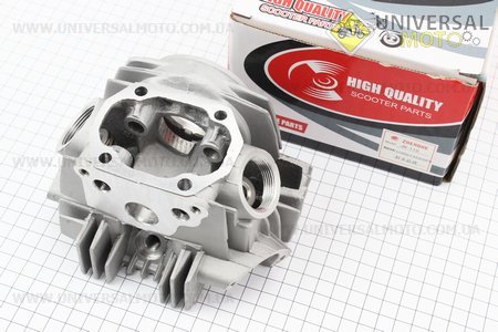 Головка цилиндра + клапана в сборе 110см3 (под распредвал с "зацепом"). ZHENGHE (Мопед Viper Delta / UM3189-V07)