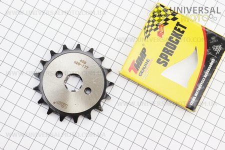 Зірка передня JH - 428H-17T "гартована". TMMP (Запчастини для мопеда Дельта / UM3189-V40)