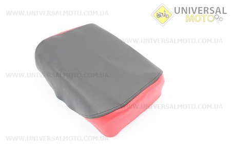 Чехол сидения заднего узкого, 210мм (эластичный, прочный материал) черный/красный. Украина (Мопед Viper Delta / UM3189-V81)