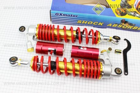 Амортизатор задний газовый регулируемый 340мм (d=12/10mm), к-кт 2шт