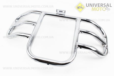 Дуга захисна "ХРОМ" під кутом 28мм. Китай (Запчастини на скутер Viper Alpha / UM3190-V12)