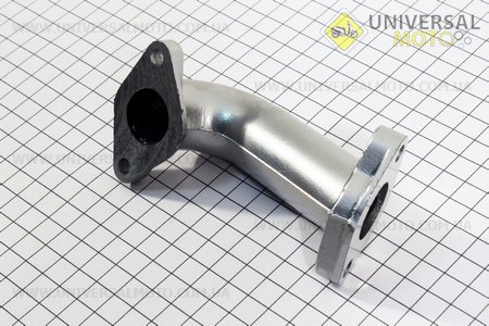 Патрубок карбюратора (метал). Китай (Мопед Viper Alpha / UM3190-V20)