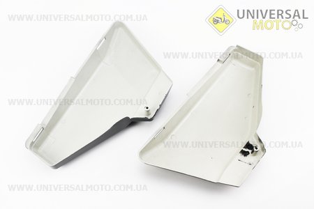 Пластик - кришка бардачка ліва, права комплект, ЧОРНИЙ. Китай (Запчастини на скутер Viper Alpha / UM3190-V28)