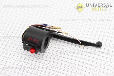 Блок кнопок на руле правый с рычагом (под зеркала М8) Alpha. Китай (Мопед Viper Delta / UM3190-V71)