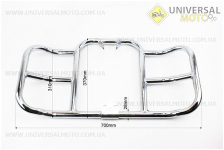 Дуга защитная " Хром " прямая 28мм. Китай (Мопед Viper Alpha / UM3190-V89)