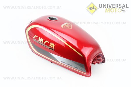 Бак паливний ЧЕРВОНИЙ. Китай (Запчастини на скутер Viper Alpha / UM3190-V93)