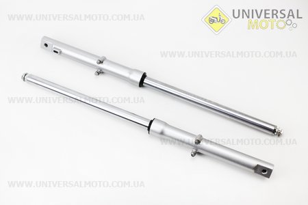 Амортизатор передній (пір'я), лівий, правий. комплект L-655мм; d-27мм, вісь 10мм. Китай (Запчастини на скутер Viper Alpha / UM3191-V07)