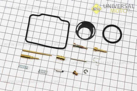 Ремонтний комплект карбюратора, 14 деталей. Китай (Запчастини на скутер Viper Alpha / UM3191-V18)