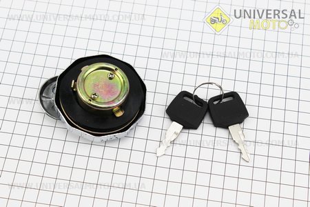 Кришка бака кругла (з ключем). GXmotor (Запчастини на скутер Viper Alpha / UM3192-V54)
