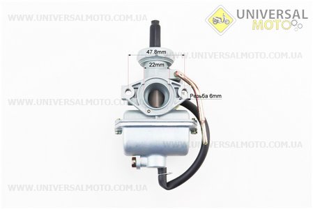 Карбюратор ALPHA 110cм3-125cм3, D=22. TATA (Запчастини на скутер Viper Alpha / UM3192-V73)