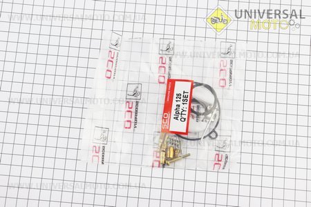 Ремонтний комплект карбюратора 125см.куб., 15 деталей+поплавок. Scorpion (Запчастини на скутер Viper Alpha / UM3193-V25)