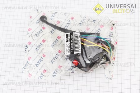 Блок кнопок на кермі правий з важелем (під дзеркала М10) ALPHA. TATA (Запчастини на скутер Viper Alpha / UM3193-V48)