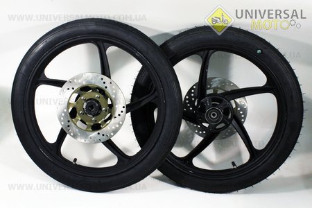 Диск колесный передний литой 1,4-17" + шина + диск тормозной