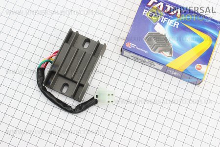 Реле-регулятор напруги (з дротами) ACTIVE. TATA (Запчастини для мопеда Дельта / UM3200-V40)