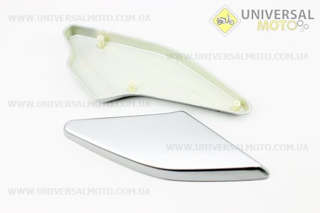 Пластик - накладка порога правий+лівий комплект, СІРИЙ. Китай (Запчастини на скутер Viper Active / UM3200-V66)