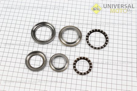 Підшипник керма комплект, тип 1. Китай (Запчастини на скутер Viper Active / UM3200-V84)