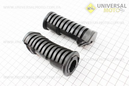 Гумка підніжки ACTIVE комплект 2шт, тип. 2. Китай (Запчастини для мопеда Дельта / UM3201-V01)