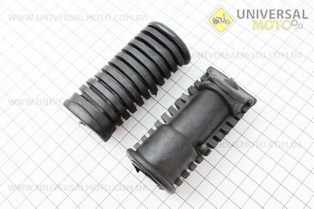 Гумка підніжки ACTIVE комплект 2шт, тип. 2. Китай (Запчастини для мопеда Дельта / UM3201-V01)