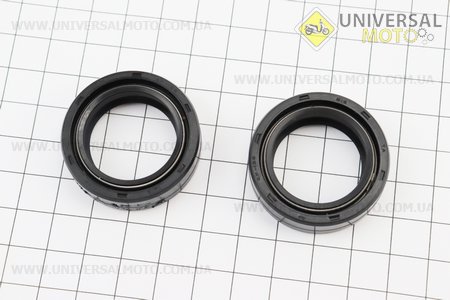 Сальник амортизатора перед. 26x37x10,5 - комплект 2шт. Китай (Запчастини на скутер Viper Active / UM3201-V03)