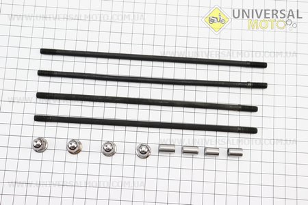 Шпилька двигателя комплект 110см3 (200мм-2 штуки, 195мм-2 штуки ) Active. Китай (Мопед Viper Delta / UM3201-V41)