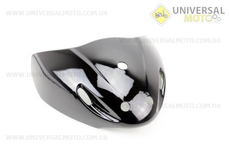 Пластик - передній верхній (під кермом) "дзьоб", ЧОРНИЙ (можливі незначні потертості, див. фото). Китай (Запчастини на скутер Viper Active / UM3201-V70)