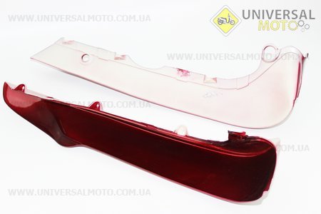 пластик - защиты ног правый + левый комплект, Красный . Китай (Мопед Viper Active / UM3201-V71)