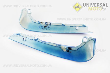 пластик - защиты ног правый + левый комплект, синий . Китай (Мопед Viper Active / UM3201-V73)