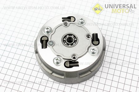 Зчеплення трьохдискове в зборі (кошик) Active 110см.куб. - "автомат" + 5 деталей. Китай (Запчастини для мопеда Дельта / UM3202-V02)