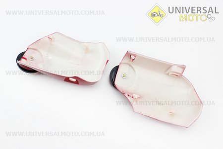 пластик - вставки переднего крыла левая, прав комплект 2 штуки, БОРДОВЫЙ, тип 1. Китай (Мопед Viper Active / UM3202-V29)