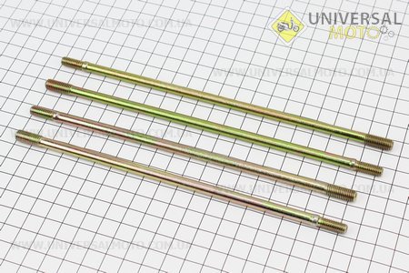 Шпилька двигуна РЕМОНТНА (M6/M7) комплект 110см.куб. (205мм-2шт, 195мм-2шт) Active. Китай (Запчастини для мопеда Дельта / UM3202-V34)
