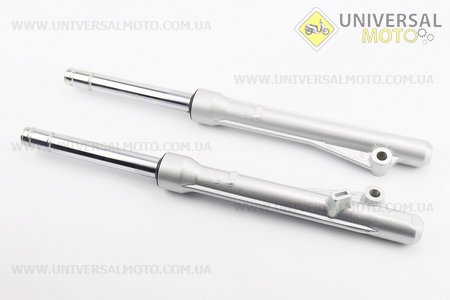 Амортизатор передній (пір'я), лівий, правий. комплект 430мм (під бараб. гальм.). Китай (Запчастини на скутер Viper Active / UM3202-V48)