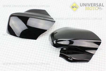 Пластик - вставки переднього крила лів., прав комплект 2шт, ЧОРНИЙ, тип. 2. Китай (Запчастини на скутер Viper Active / UM3202-V51)