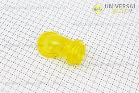 Патрубок фильтра воздушного, силикон (ЖЕЛТЫЙ). Китай (Мопед Viper Active / UM3202-V55)