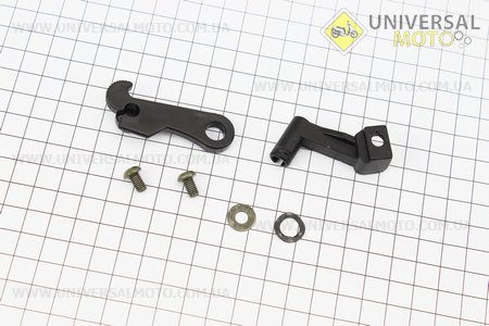 Рычаг троса "подсоса" (дросселя), комплект. Китай (Мопед Active / UM3202-V80)