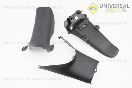 Пластик - ПОВНИЙ комплект - 17 деталей, бордовий. Китай (Запчастини на скутер Viper Active / UM3203-V45)