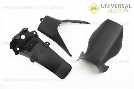 пластик - ПОВНИЙ комплект - 19 деталей, бордовий. Китай (Запчастини на скутер Viper Active / UM3203-V59)