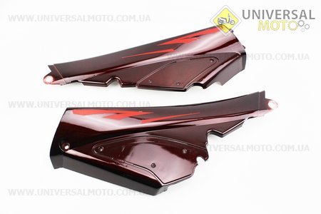 пластик - ПОВНИЙ комплект - 19 деталей, бордовий. Китай (Запчастини на скутер Viper Active / UM3203-V59)