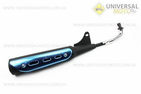 Глушник тип 4 чорний. Китай (Запчастини на скутер Viper Active / UM3203-V95)