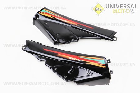 УЦІНКА пластик - ПОВНИЙ комплект - 17 деталей, чорний (невелика тріщина на голові). Китай (Запчастини на скутер Viper Active / UM3204-V05)